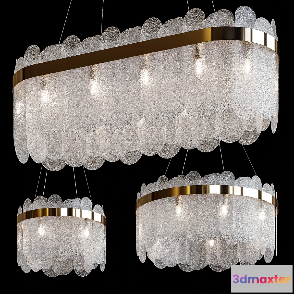 1311435 - Hanging chandeliers Freya 3D Max