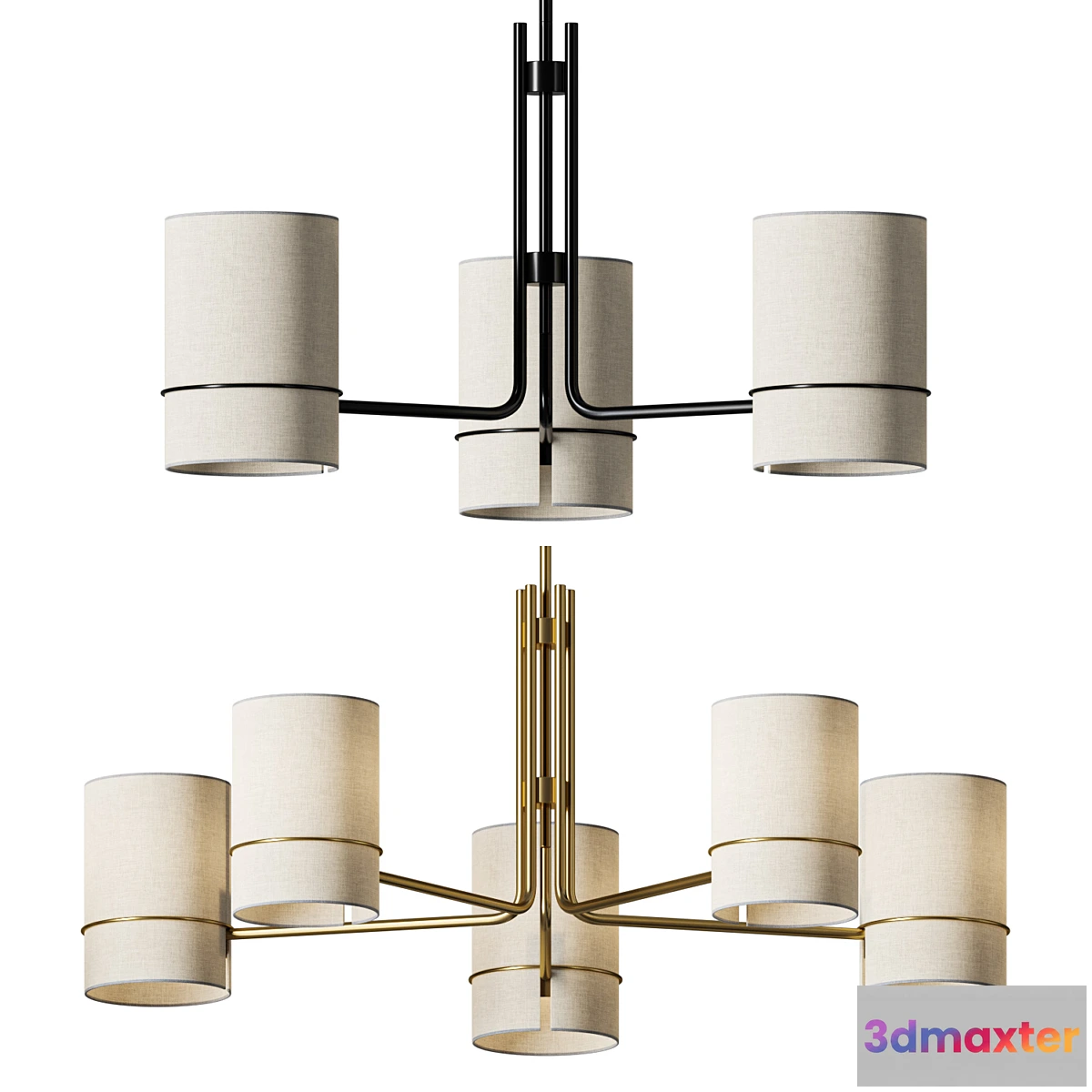 1311782 - West Elm Shaw Chandelier - No.2 3D Max