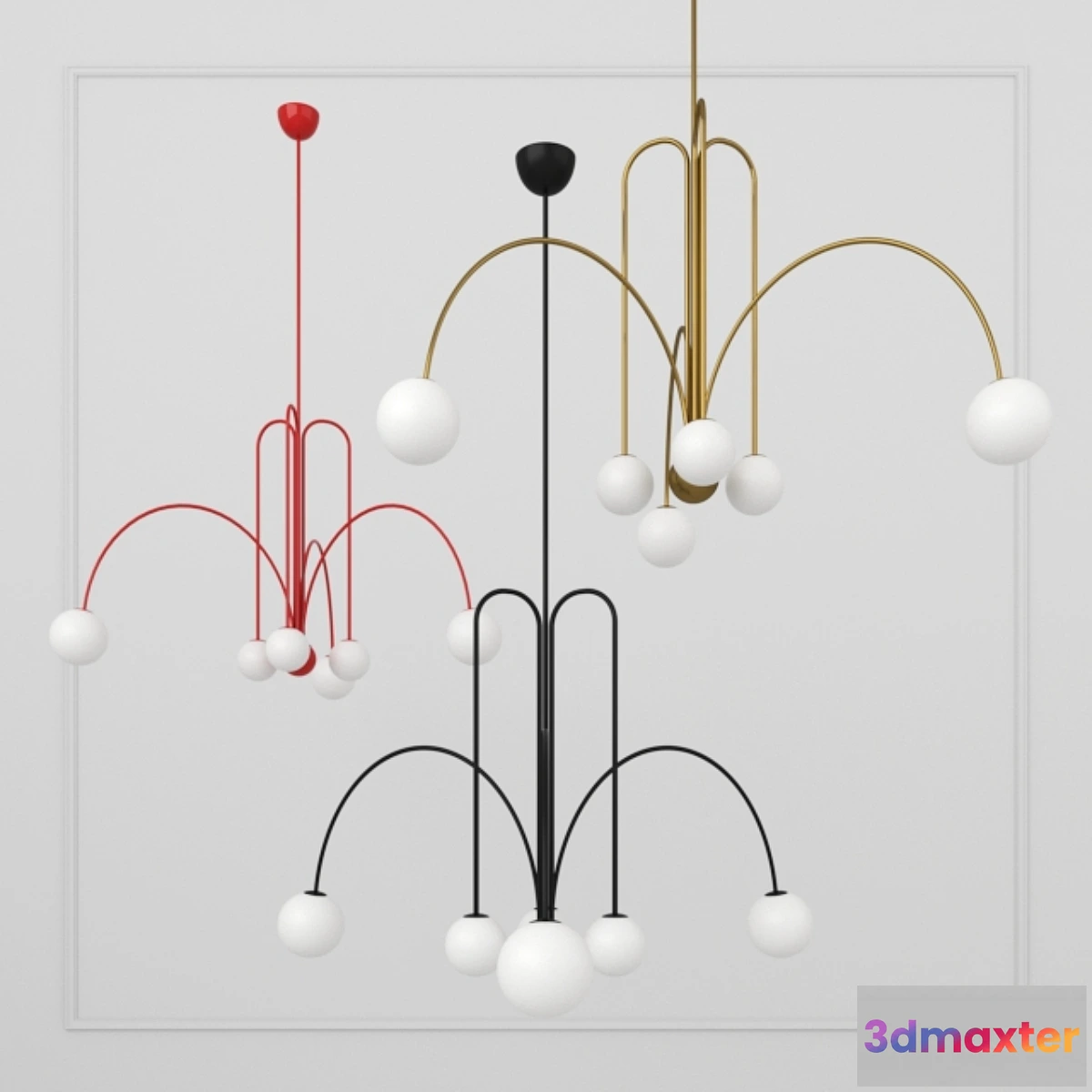 1311893 - Chandelier Fontana Amorosa Gran Finale 3D Max