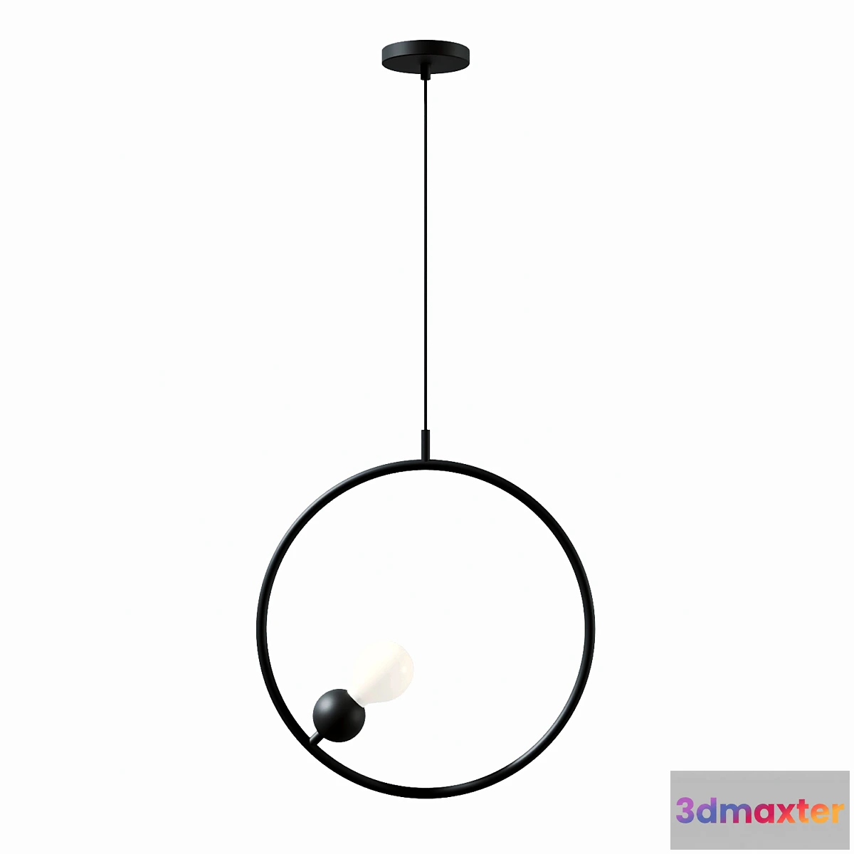 1312156 - Pendant lamp Maple black 3D Max
