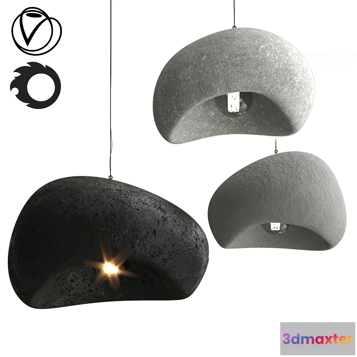 1312803 - Khmara Pendant Lamp Collection 3D Max