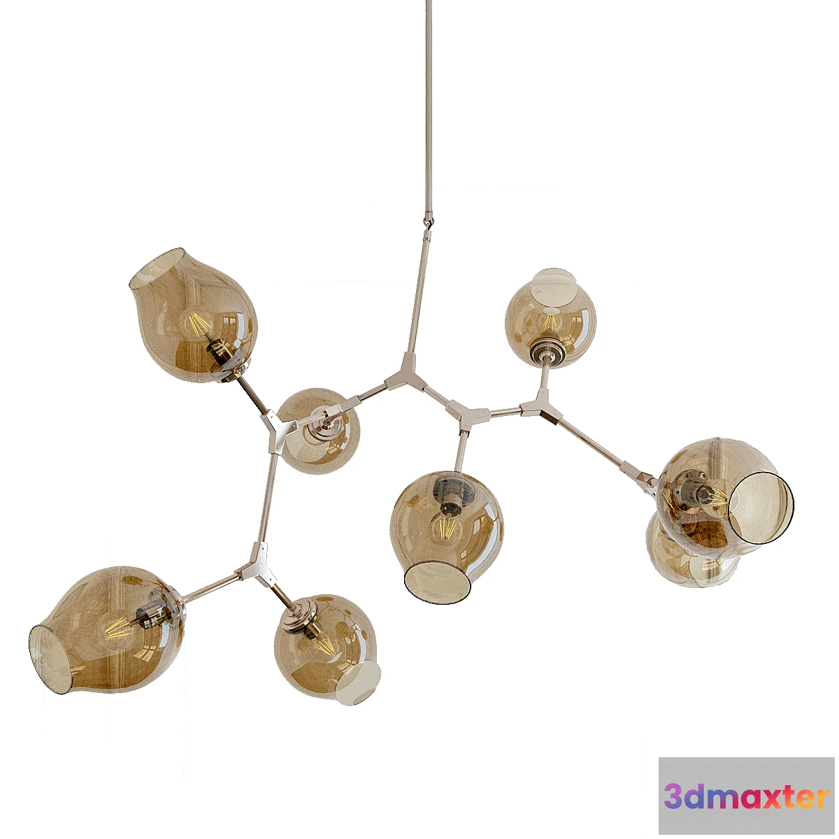 1312846 - Chandelier Branching Bubble Chandelier 8 Smoke 3D Max
