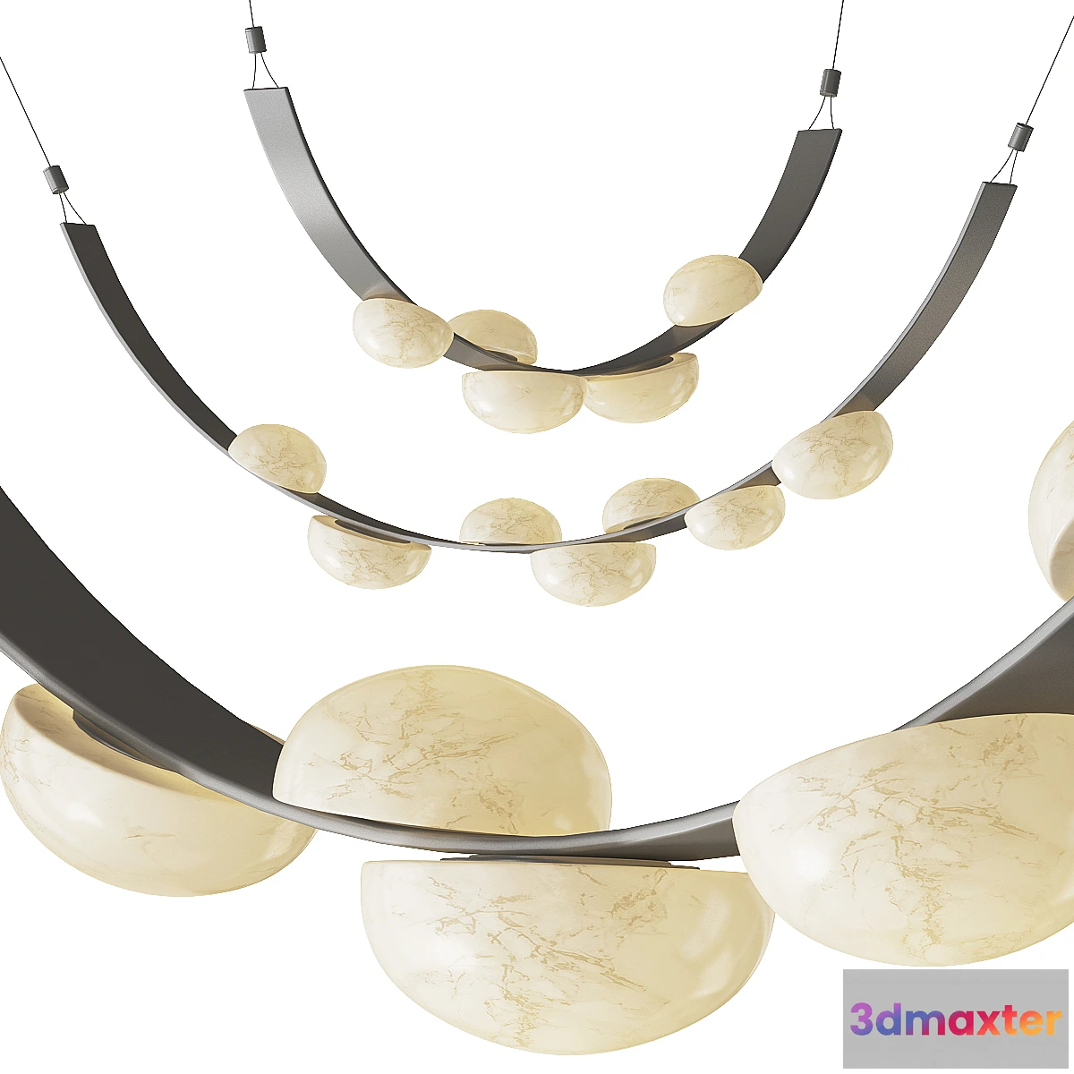 1313609 - Lampatron RIVER pendant light - No.2 3D Max