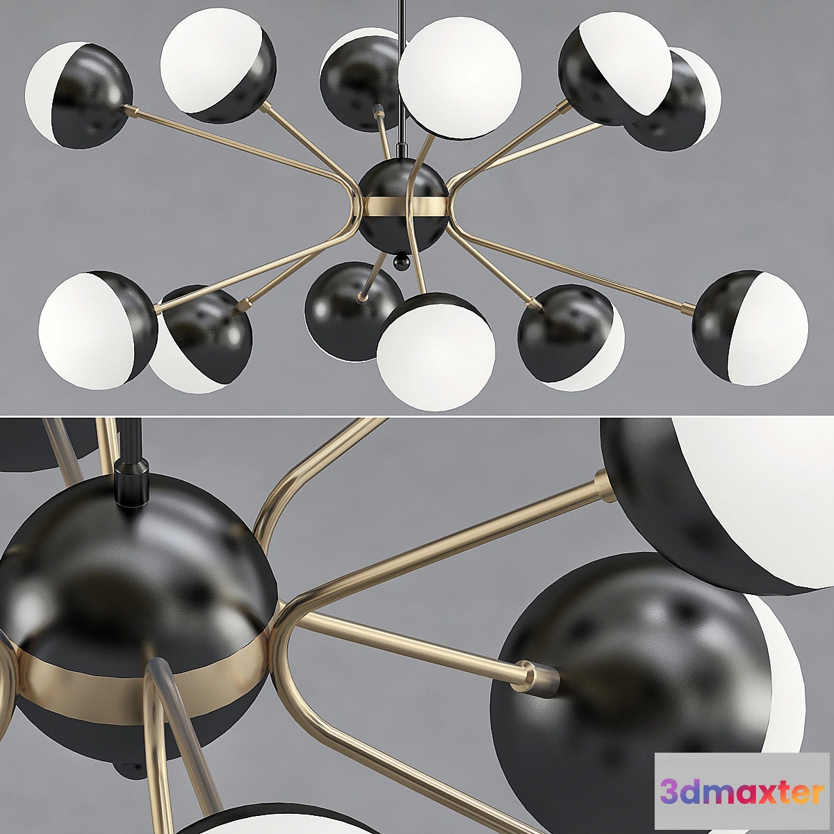 1313722 - Rewire Custom Orb Chandelier in 1950 3D Max