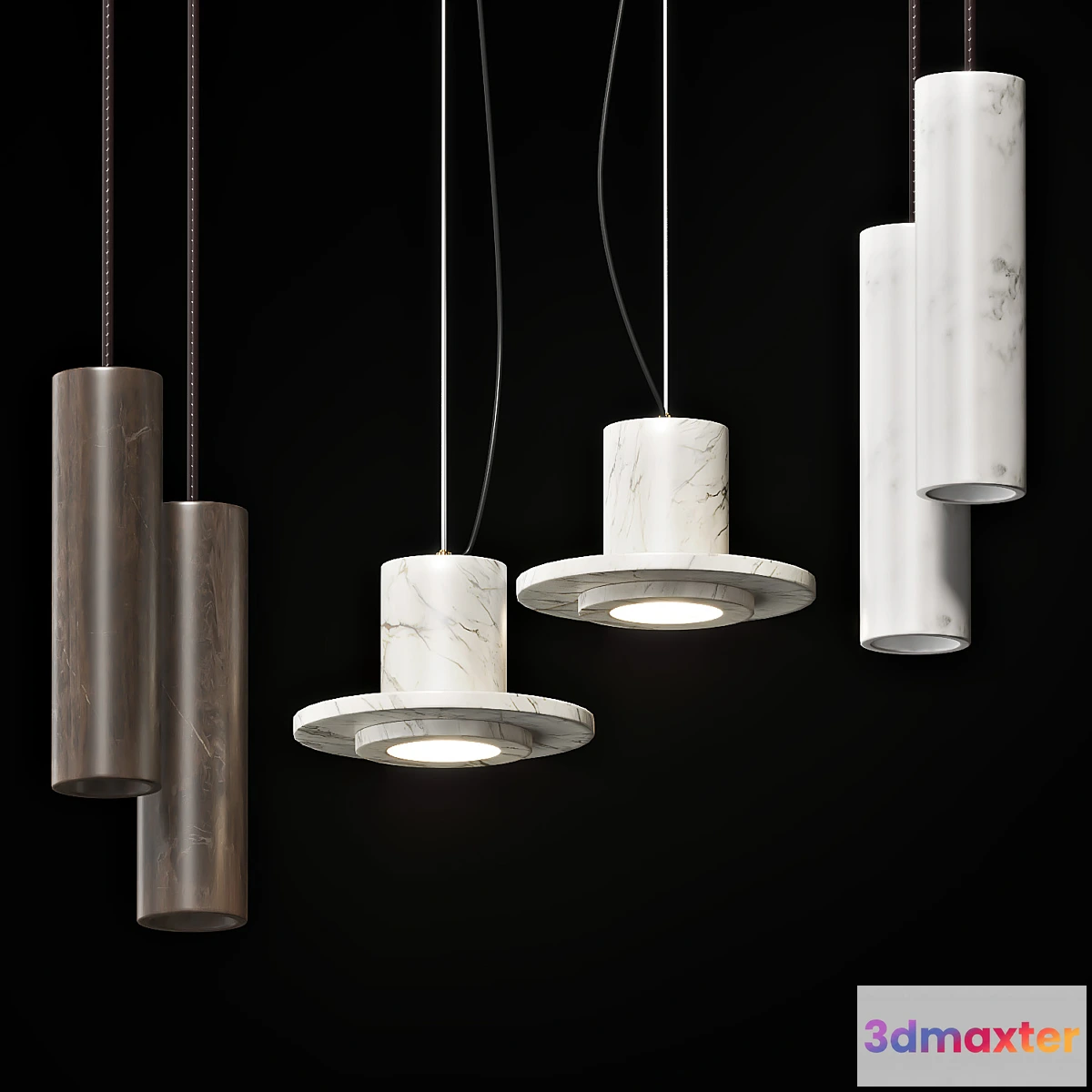 1314491 - Collection of pendant lights Lampatron # 4 3D Max