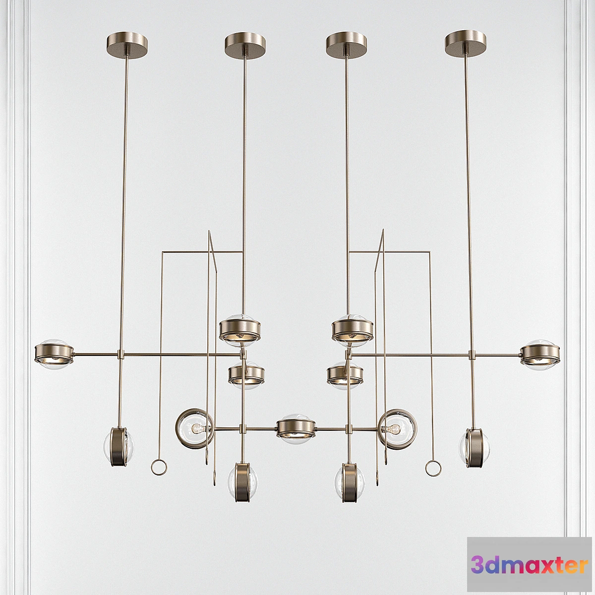 1314845 - HOLLY HUNT LYRA CHANDELIER 3D Max