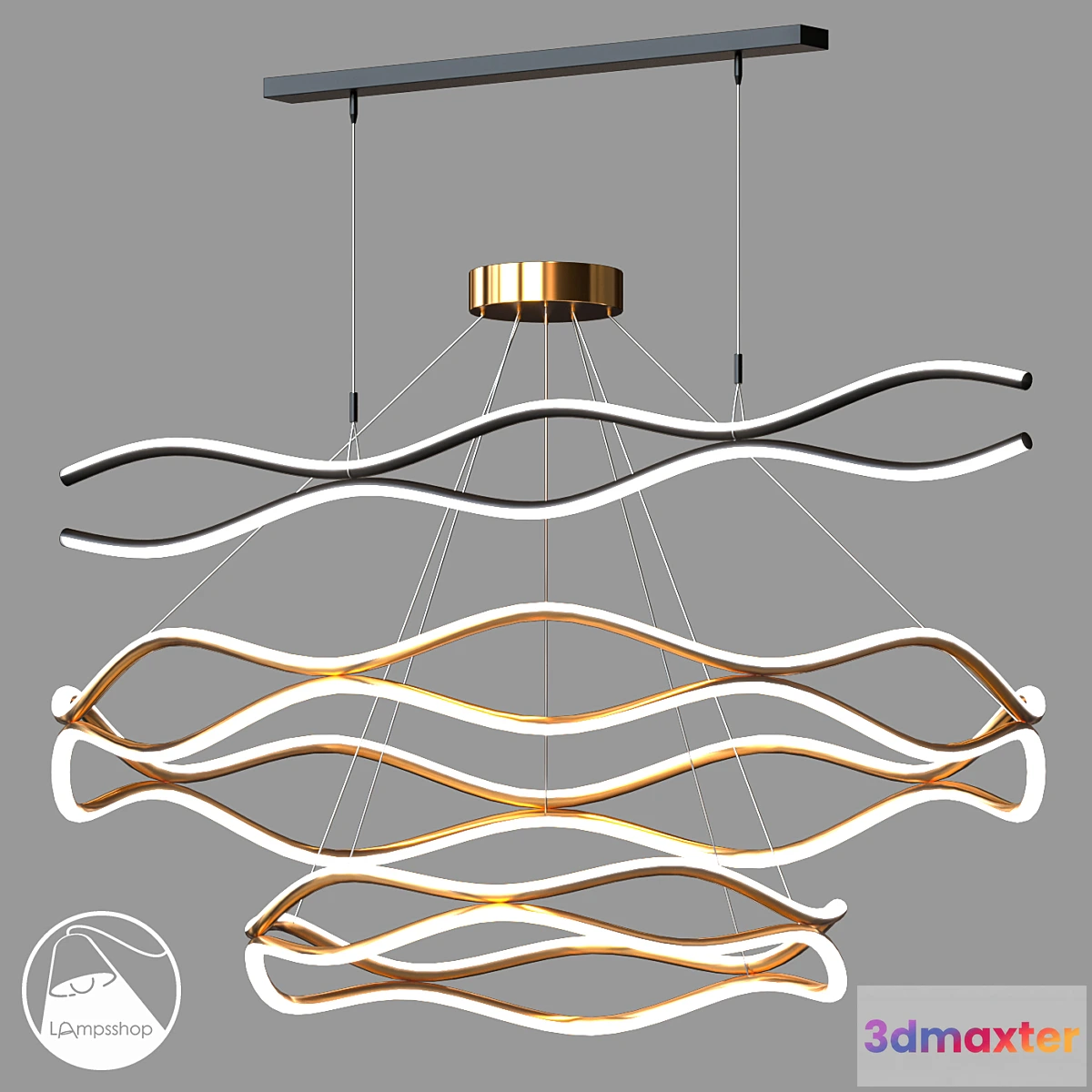 1314859 - LampsShop.com L1438 Chandelier Klove 3D Max