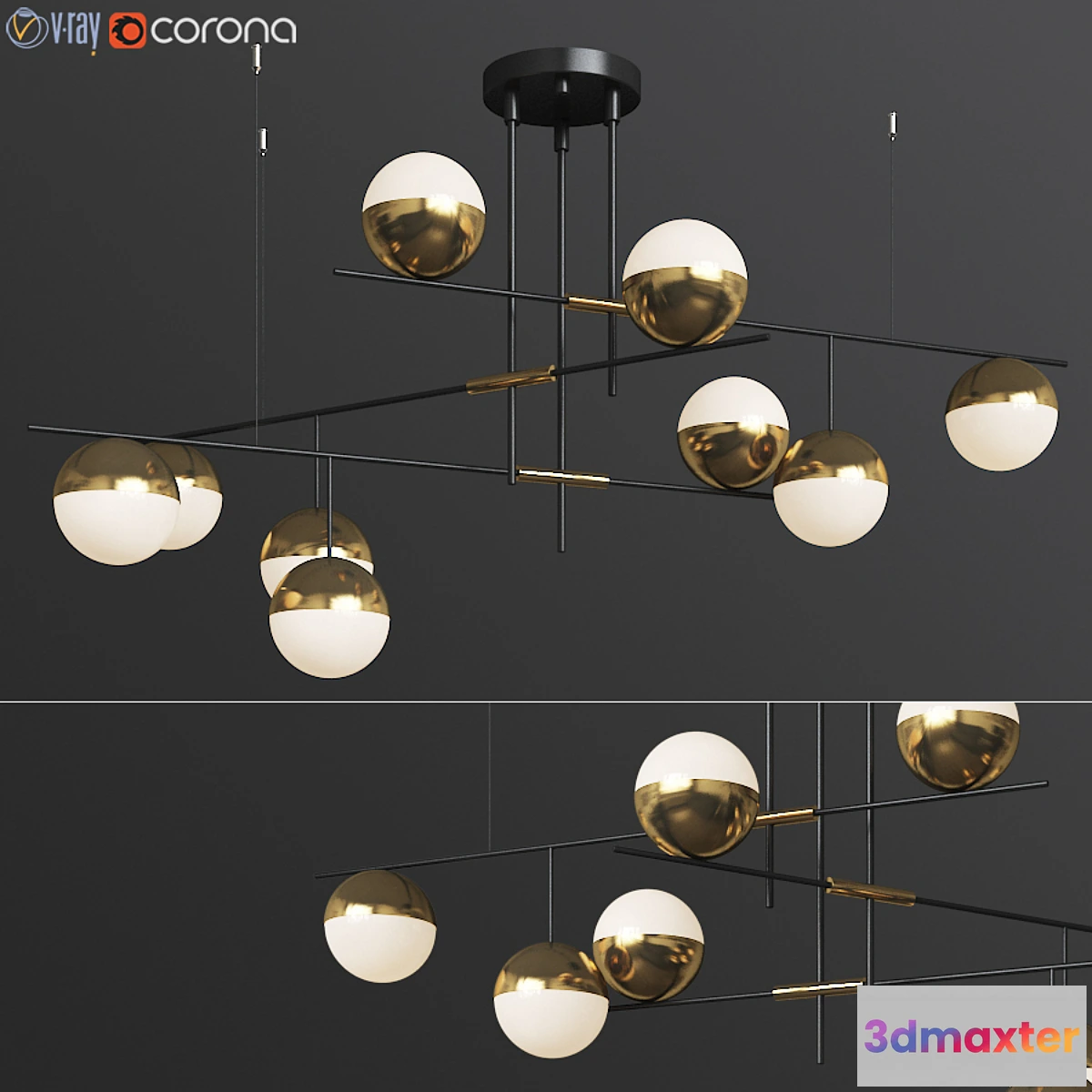 1315405 - Technum Chandelier Lampatron 3D Max