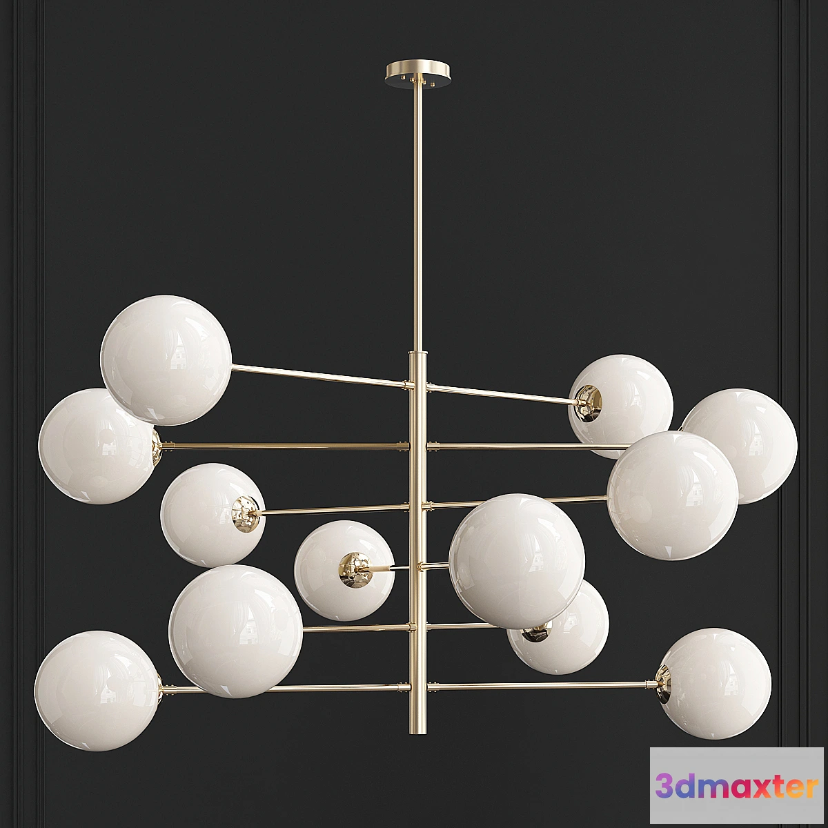 1315827 - Chandelier Tortora Eichholtz 3D Max