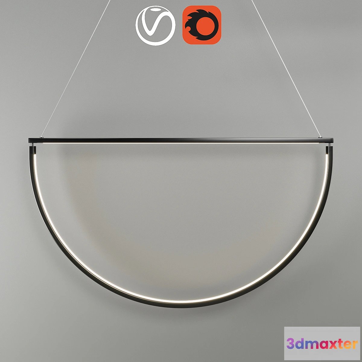 1315889 - Chandelier AlexAllen Studio Chord 48 ” 3D Max