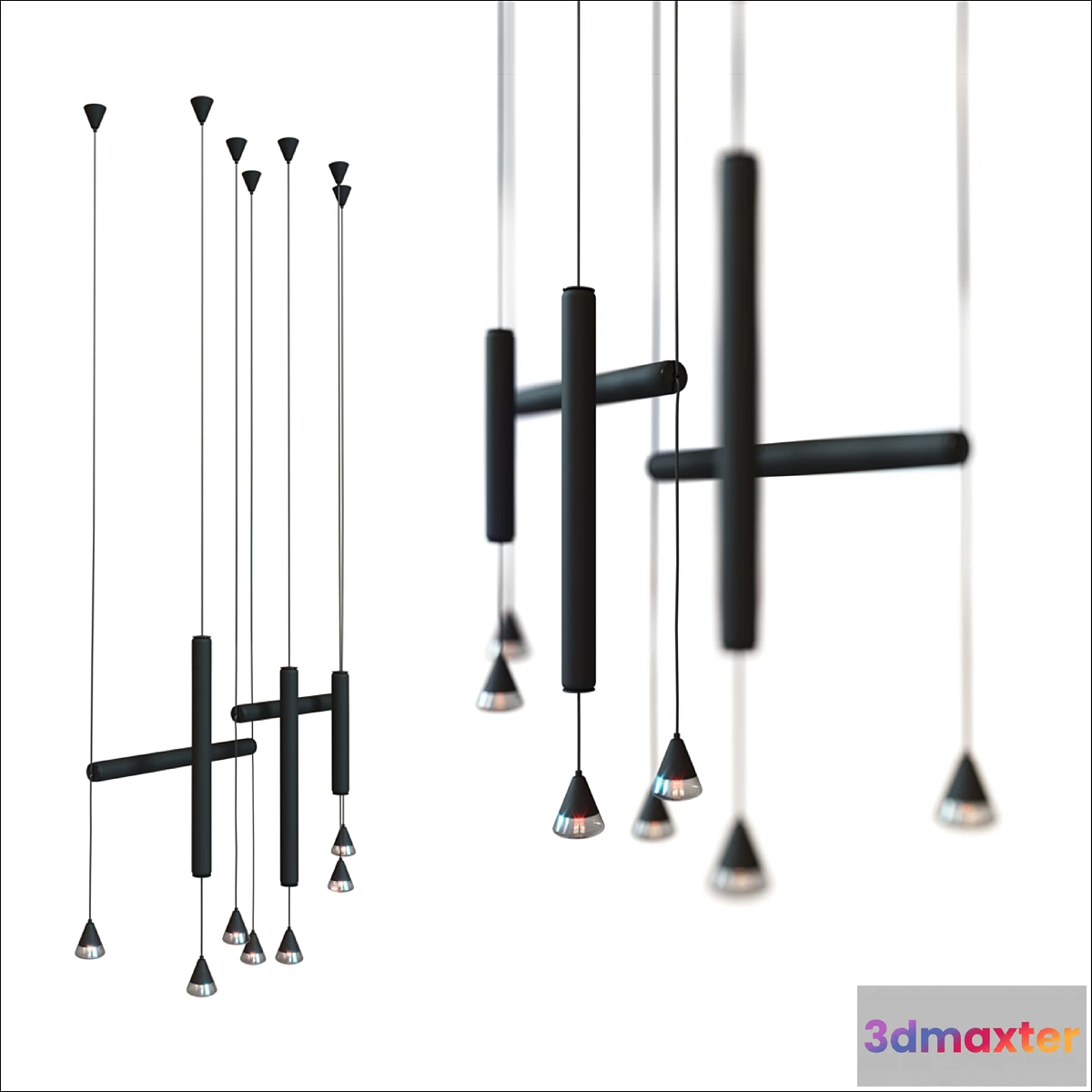 1315909 - Pendant lamp BROKIS PURO 3D Max