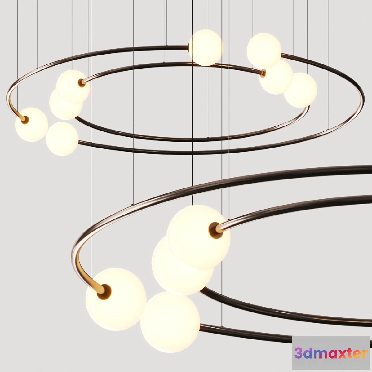 1316009 - Volker Haug Studio Oddments Dual Pendant Lamps 3D Max