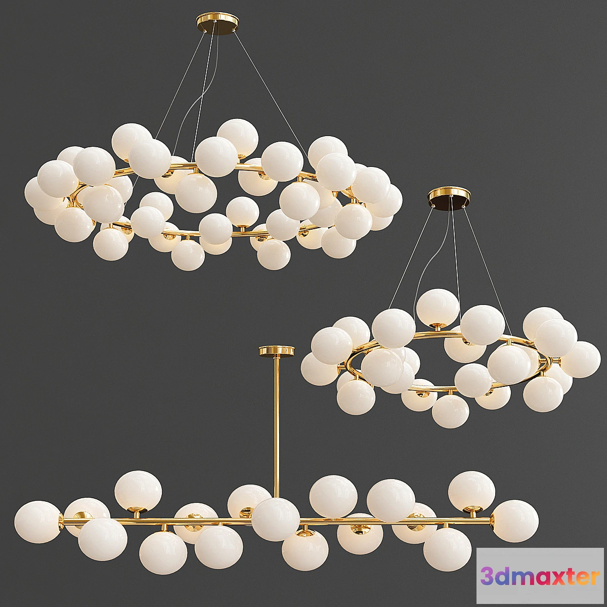 1316143 - Mimosa Chandelier Collection - No.2 3D Max