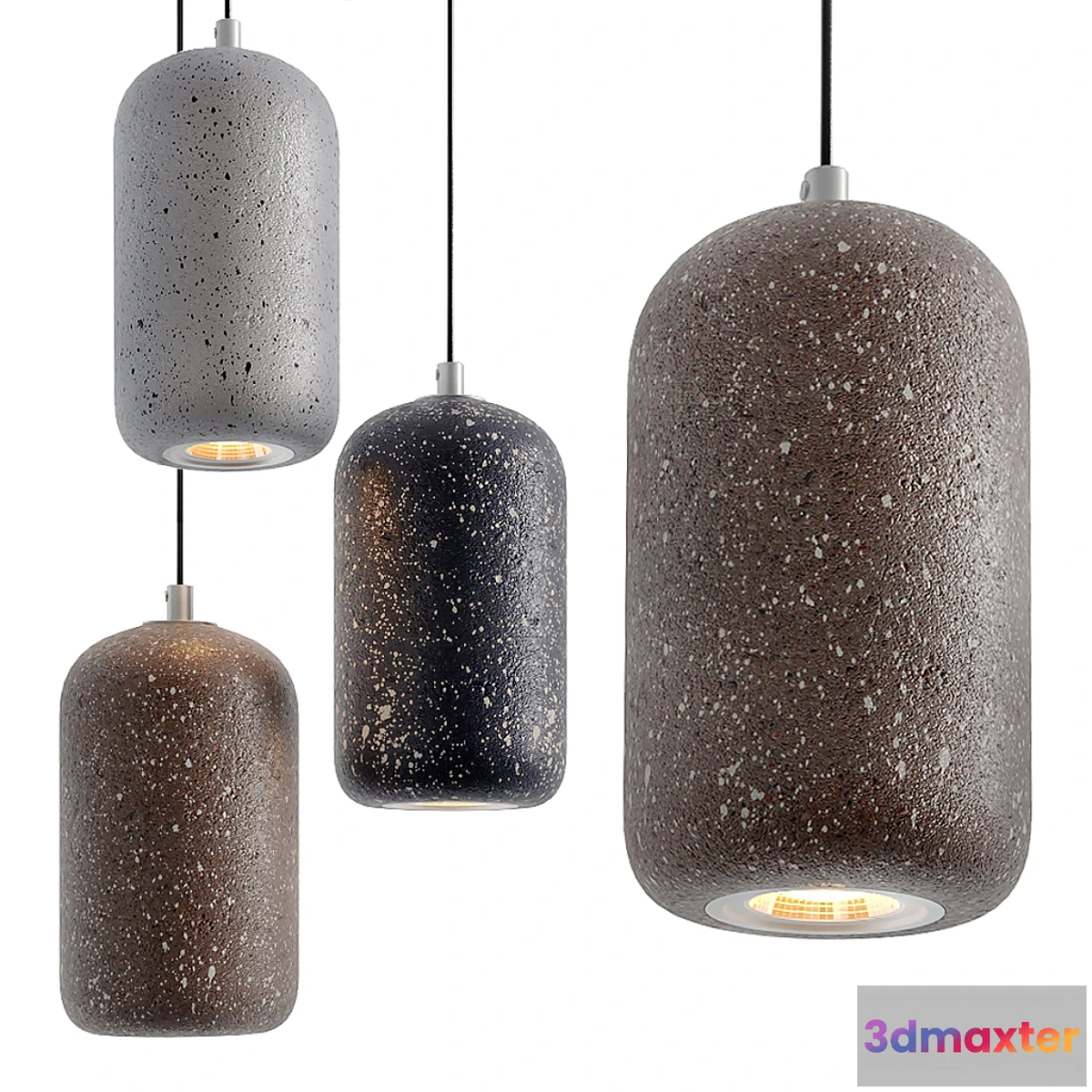 1316415 - Nordic Cement Pendant Lamps 3D Max