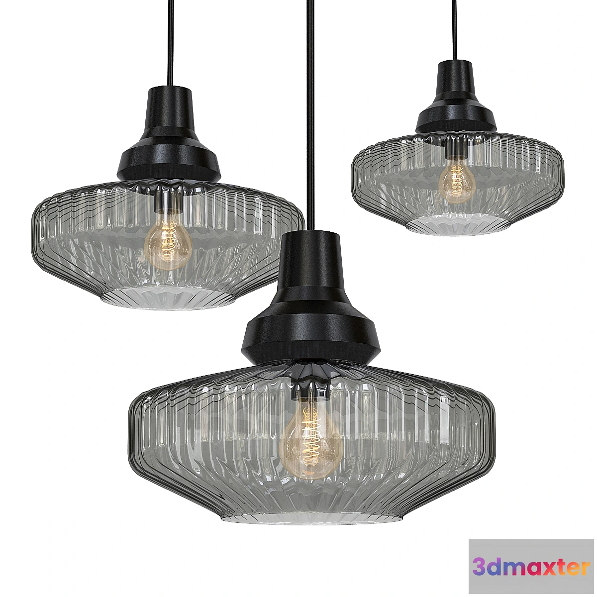 1316424 - New Wave Optic Pendant Smoke 3D Max