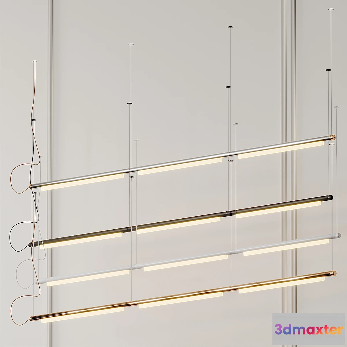 1316678 - Pipeline Linear Suspension Light by Caine Heintzman from ANDlight 3D Max