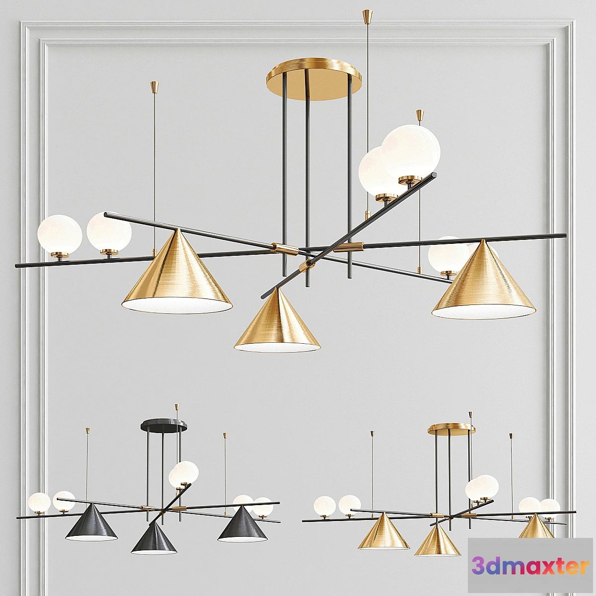 1316709 - Scandinavian Minimalist Chandelier 3D Max