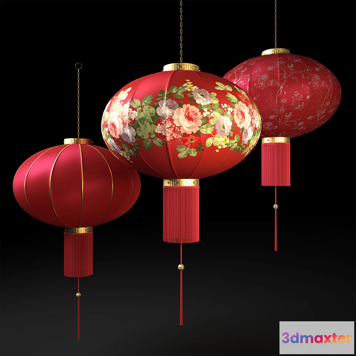 1316897 - Chinese lanterns 3D Max