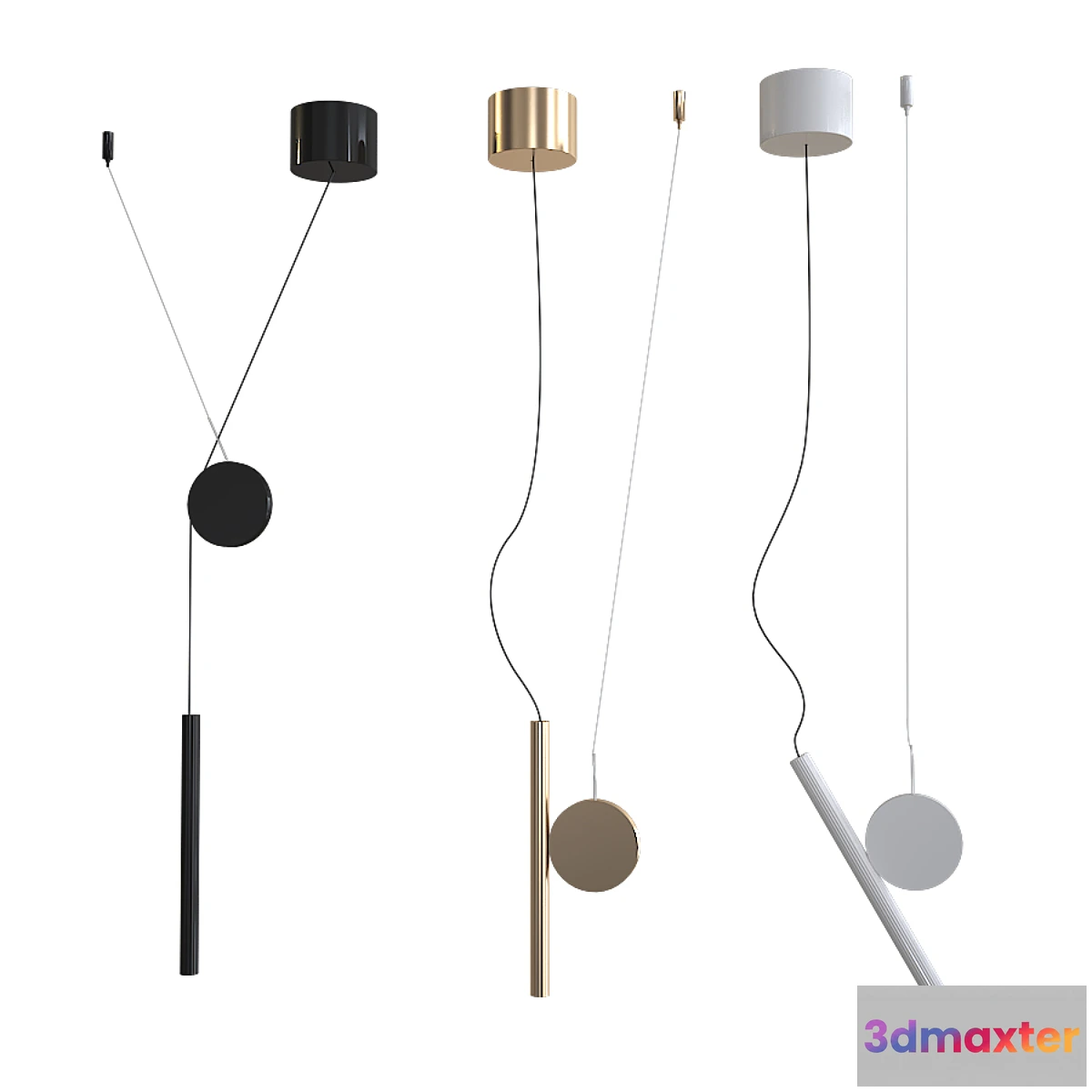 1316906 - Luceplan Doi Pendant Lamp - No.2 3D Max