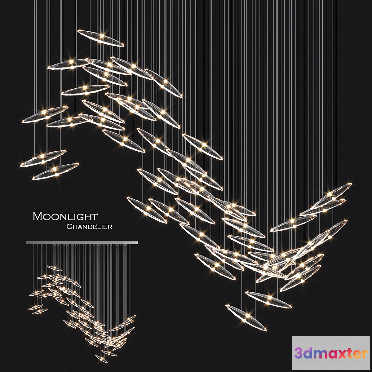 1317105 - Moonlight chandelier by orche 3D Max