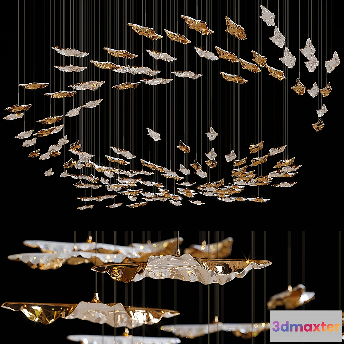 1317557 - Haberdashery Luxury Leaf Fall 3D Max