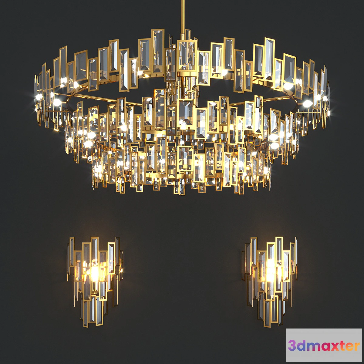 1317594 - Twenty One Light Island in Luxor Gold 3D Max