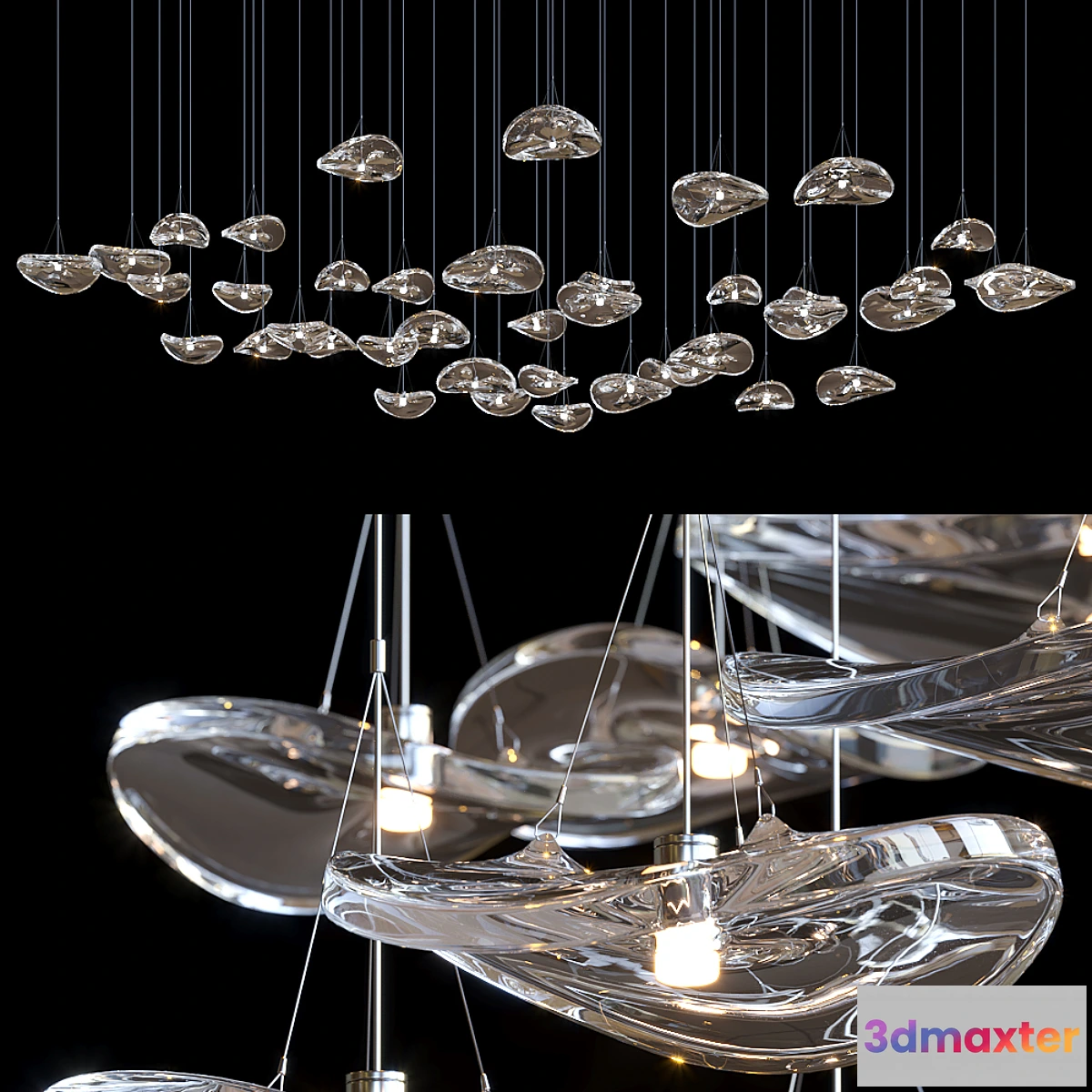 1317842 - Pendant lamp Terzani - Manta 3D Max