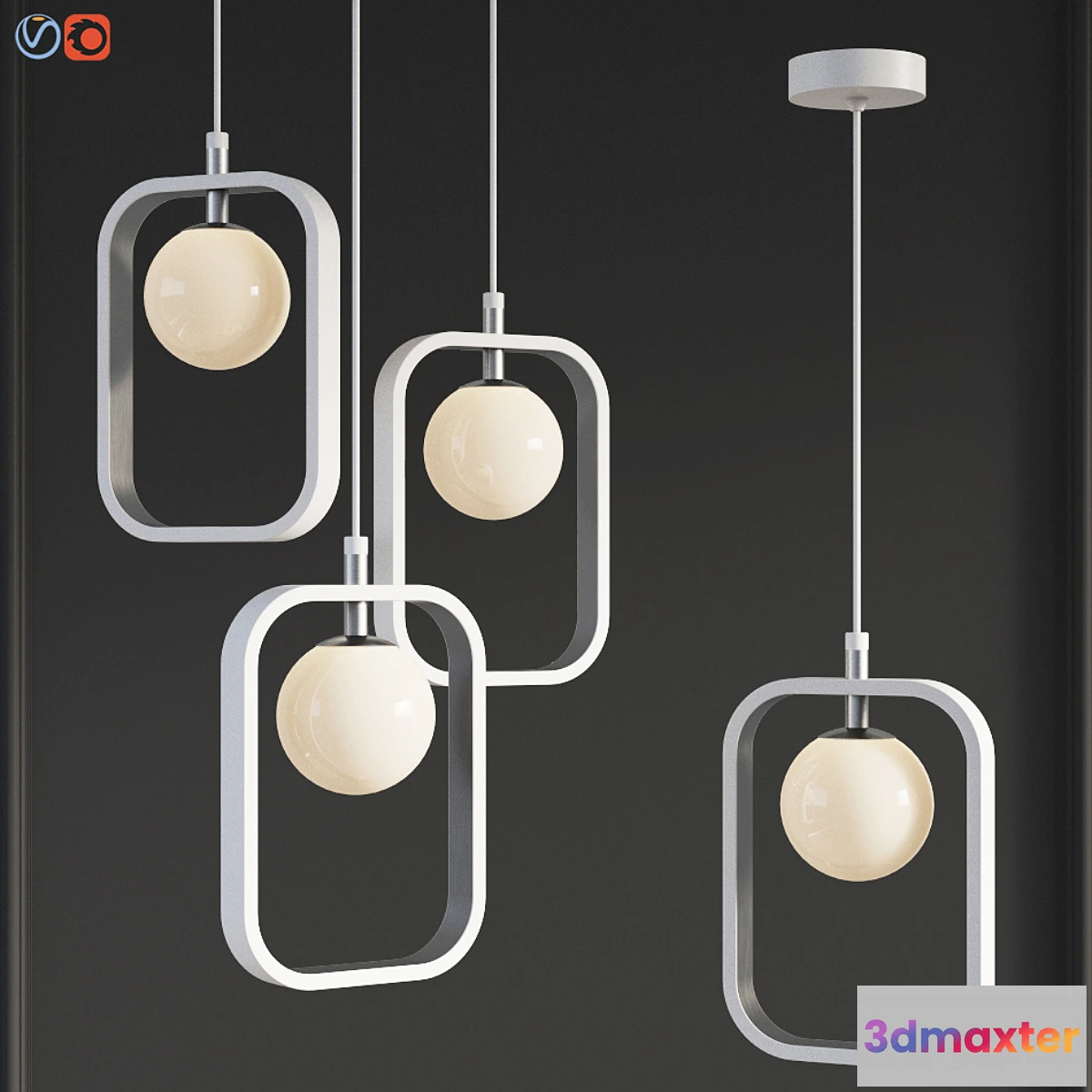1318003 - Suspension Light Avola Chrome Maytoni Modern 3D Max