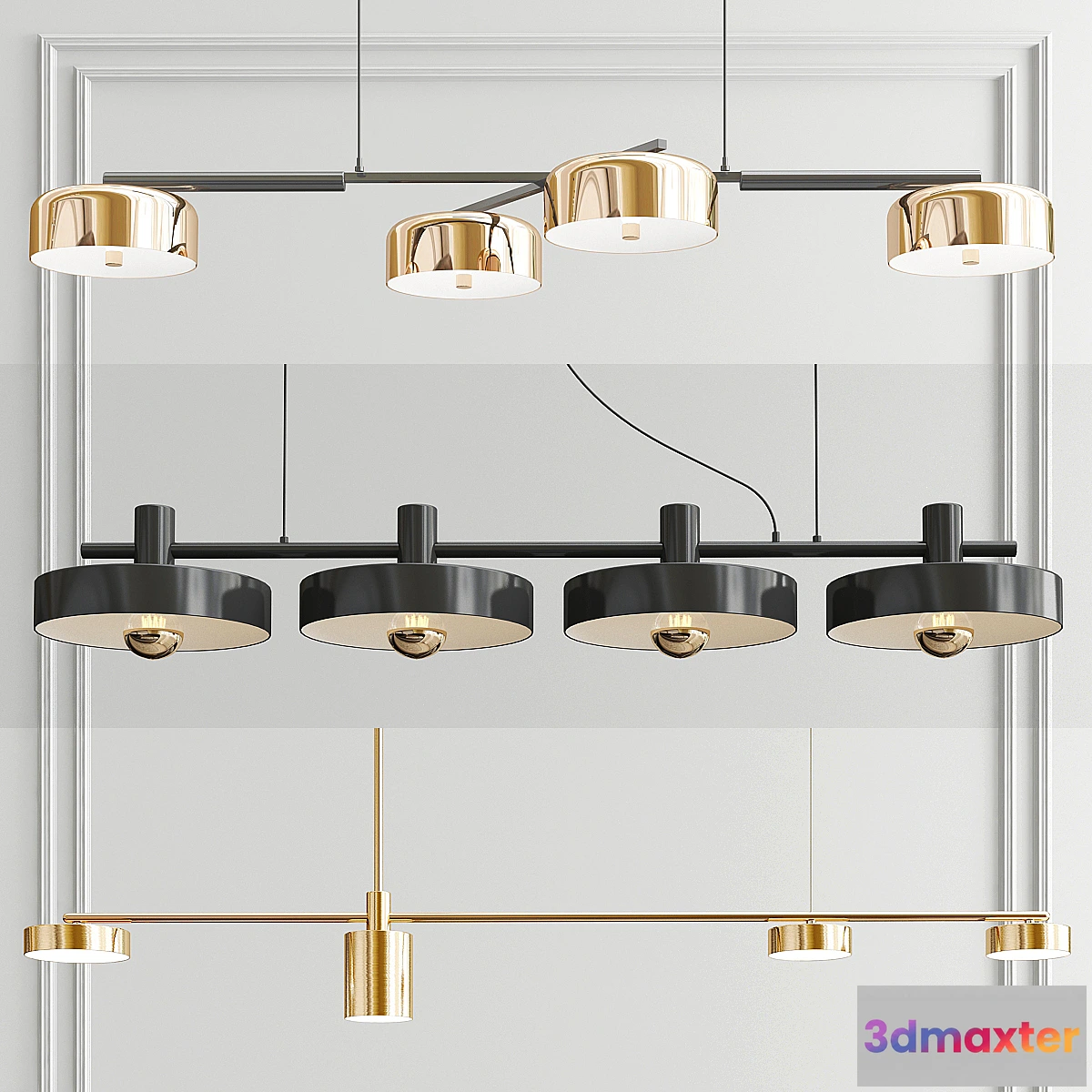 1318377 - Diner Pendant Light - 3 types - No.2 3D Max