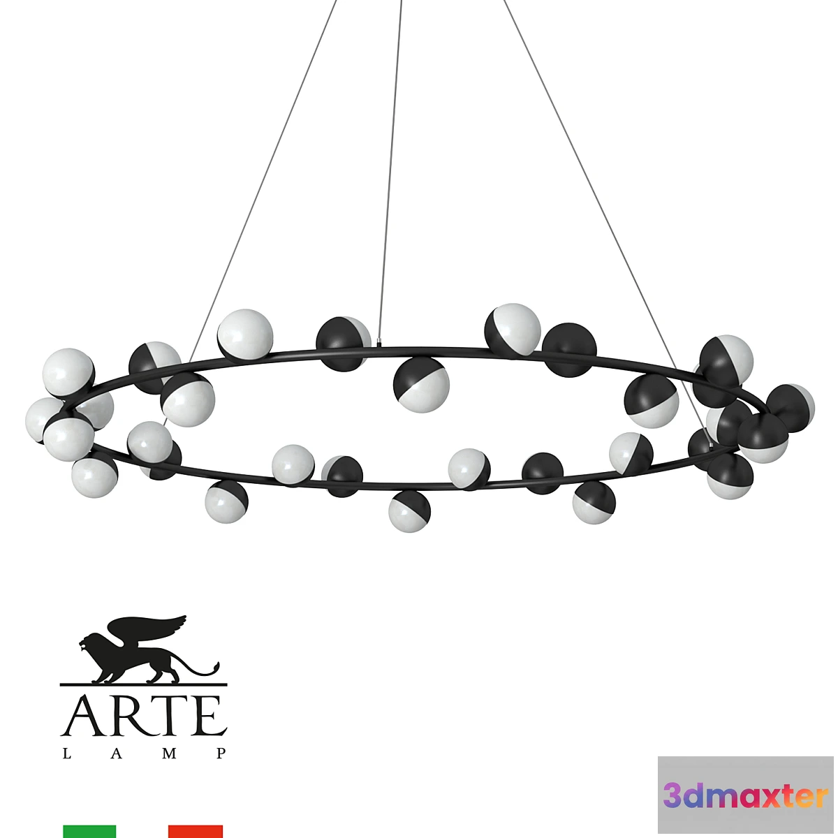 1318458 - Arte Lamp Dexter A3619 Sp-30 Bk Om 3D Max