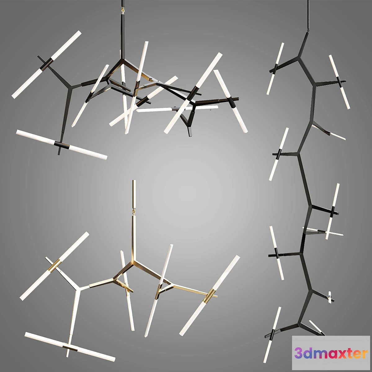 1318587 - Chandelier Agnes 4 types - No.2 3D Max