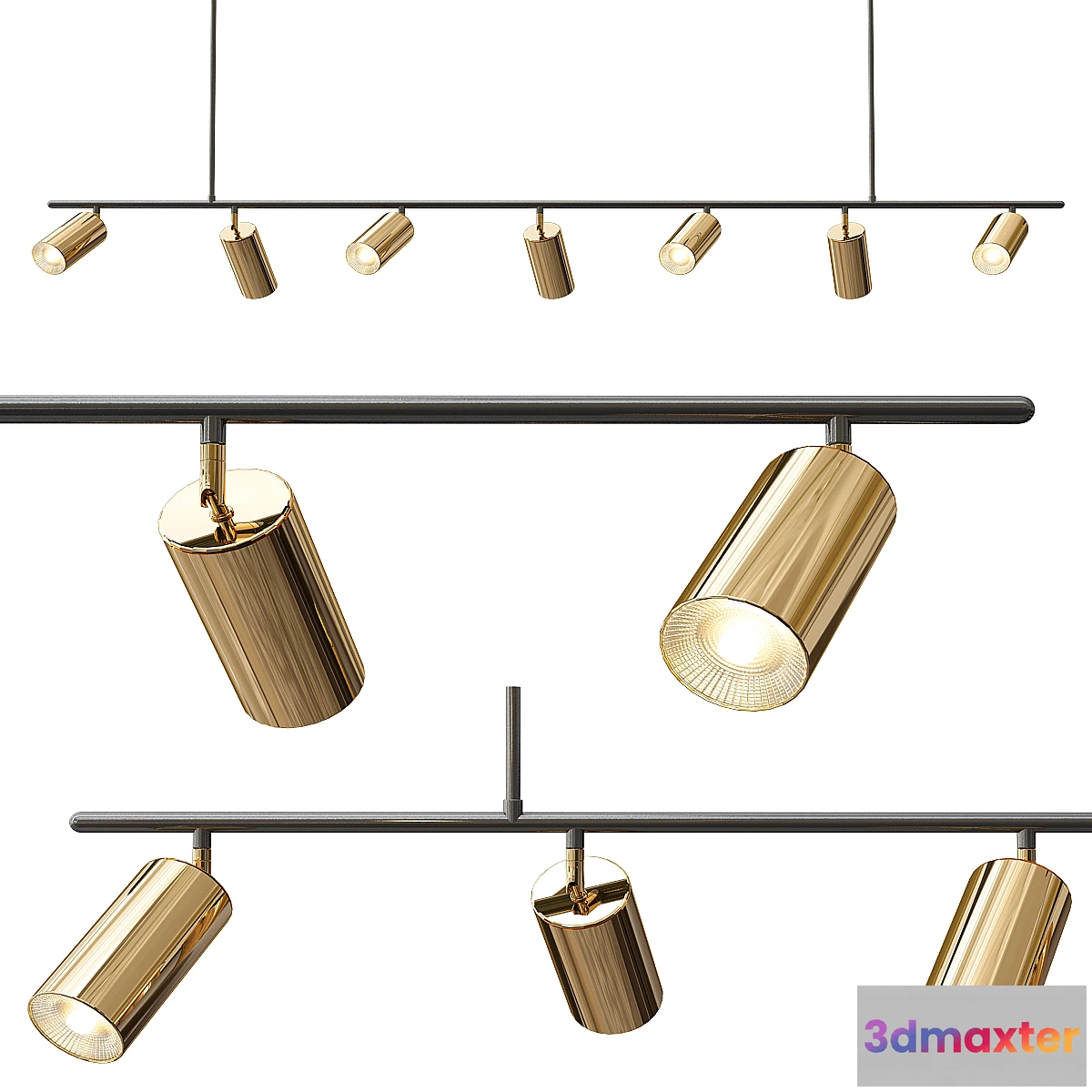 1318700 - Lino Modern Pendant 7 light 3D Max
