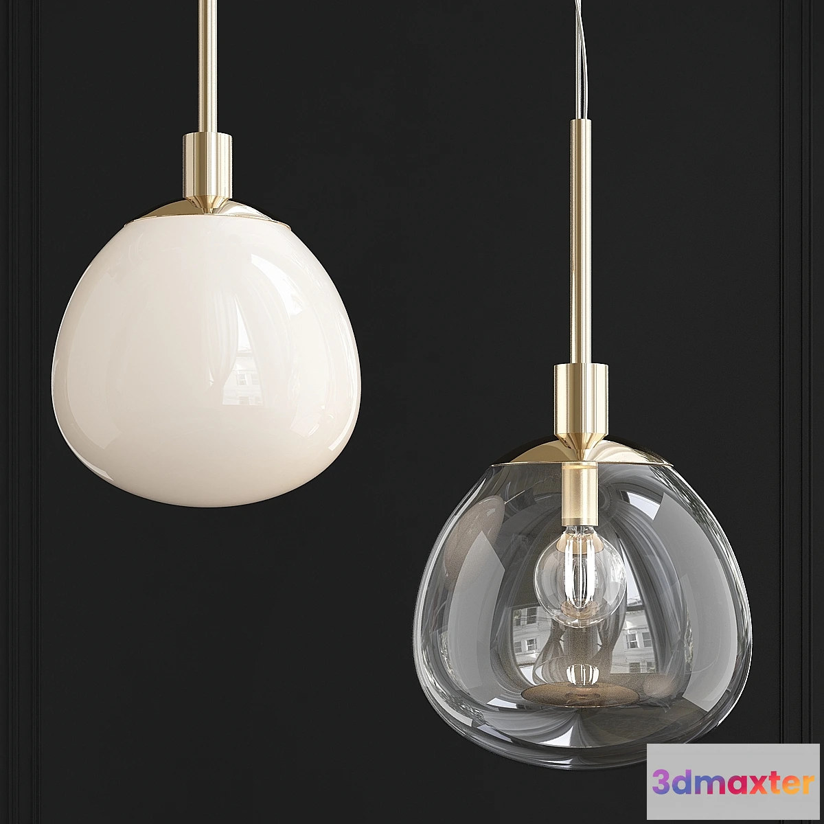 1319265 - Suspension Light Erich Maytoni Modern 3D Max