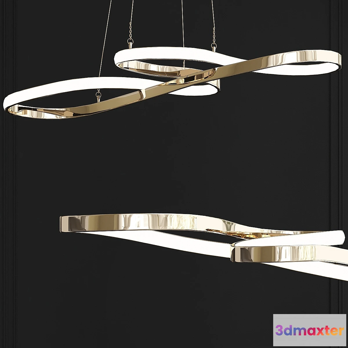 1319378 - Minimalism DIY Hanging Modern Led 3D Max