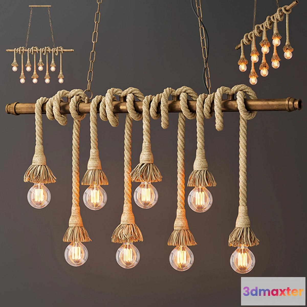 1319510 - Rope pendant 3D Max