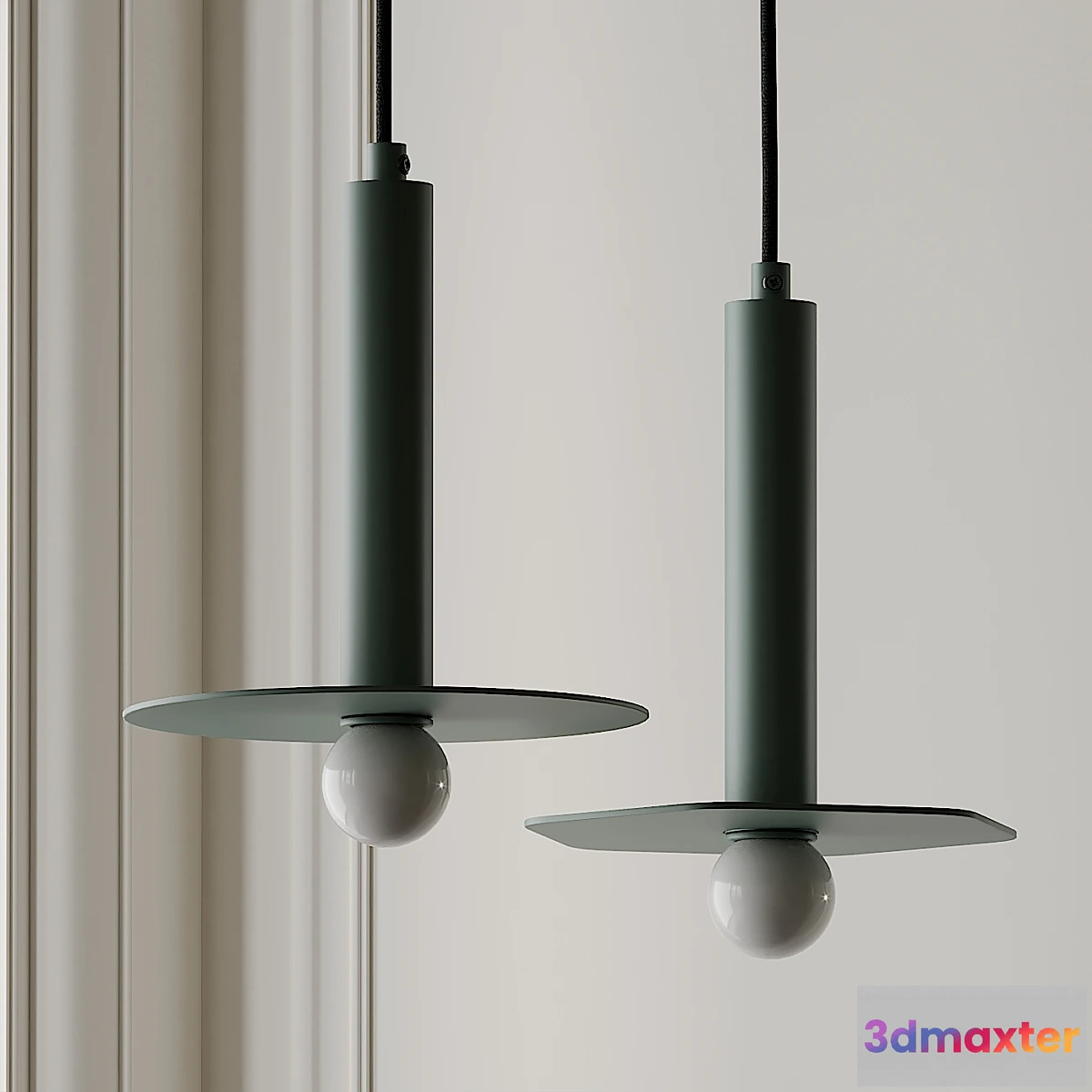 1319541 - Forest Green Pendant by Fild 3D Max