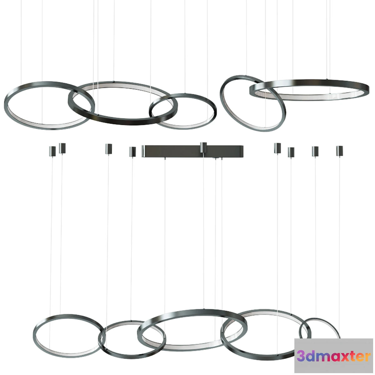 1320703 - Hanging Lamp Lexington Modern black 3D Max