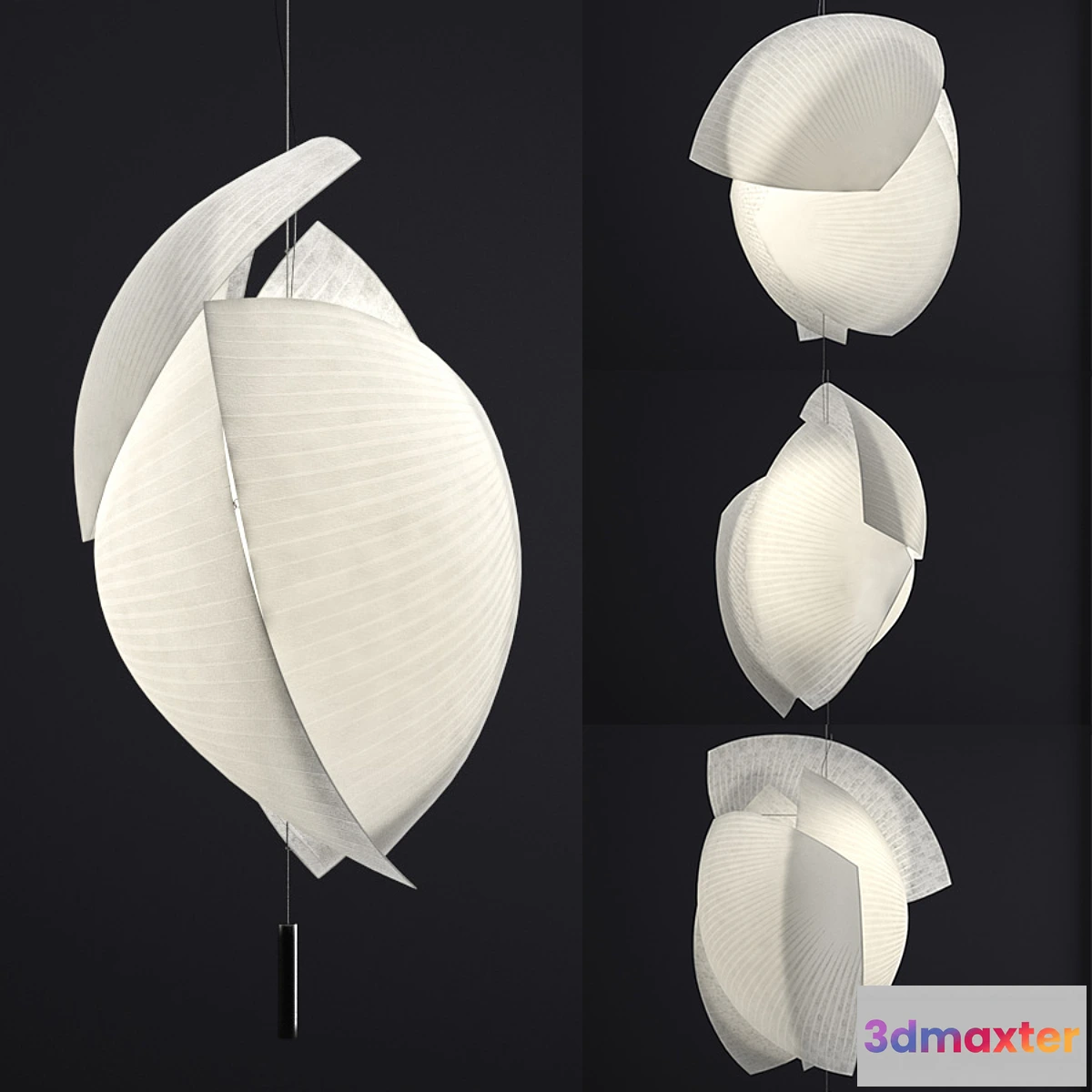 1320735 - Grok Voiles paper pendant lamp 3D Max
