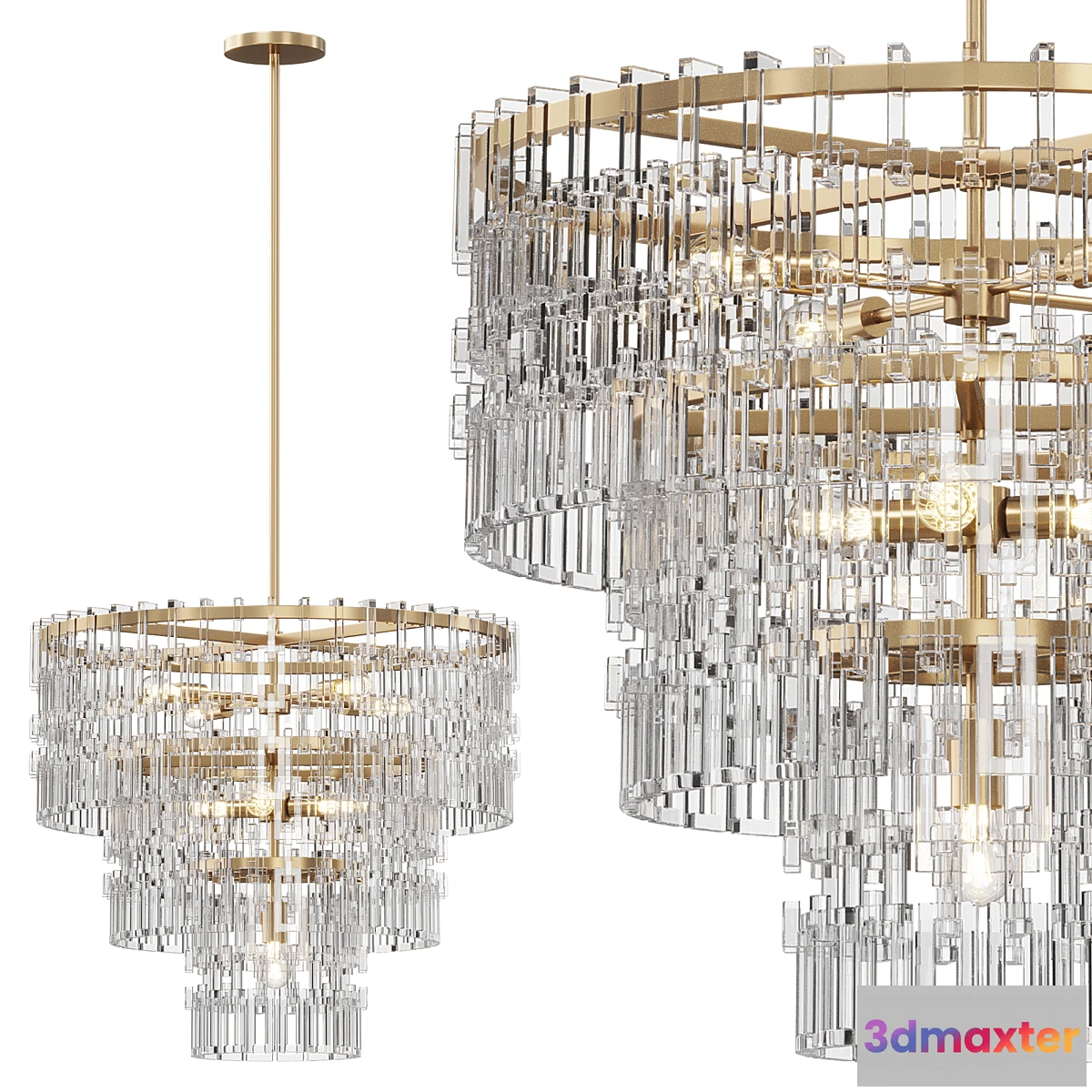 1321425 - Chandelier Marignan Round Chandelier 60 3D Max