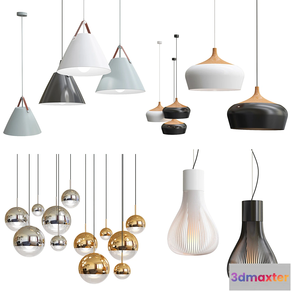 1321449 - Pendants collection 7 3D Max