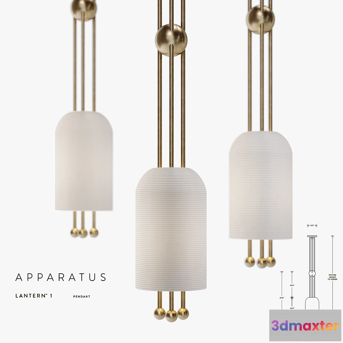 1321792 - Apparatus Lantern 1 Pendant 3D Max