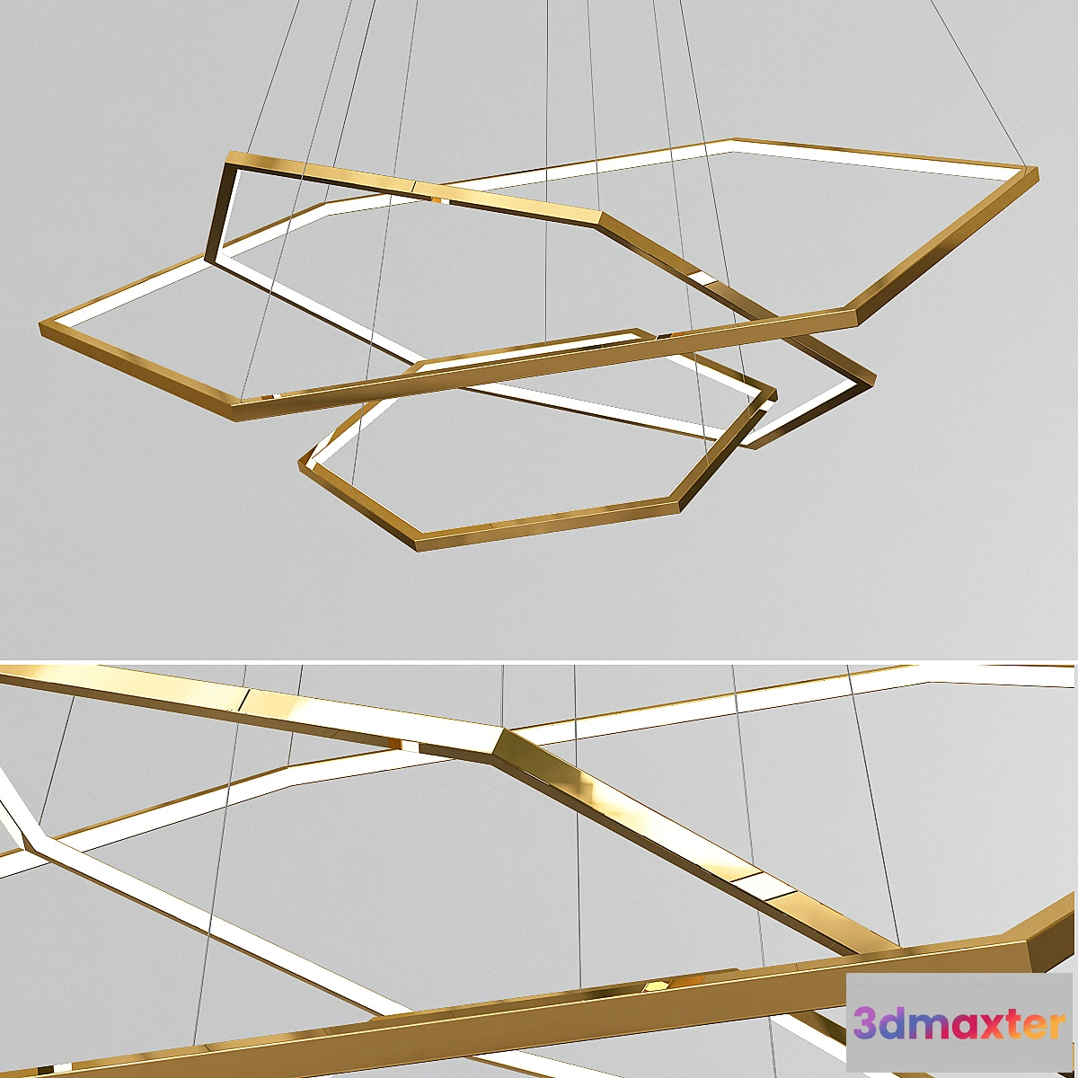 1322839 - Vesanto Geometric Chandelier 3D Max