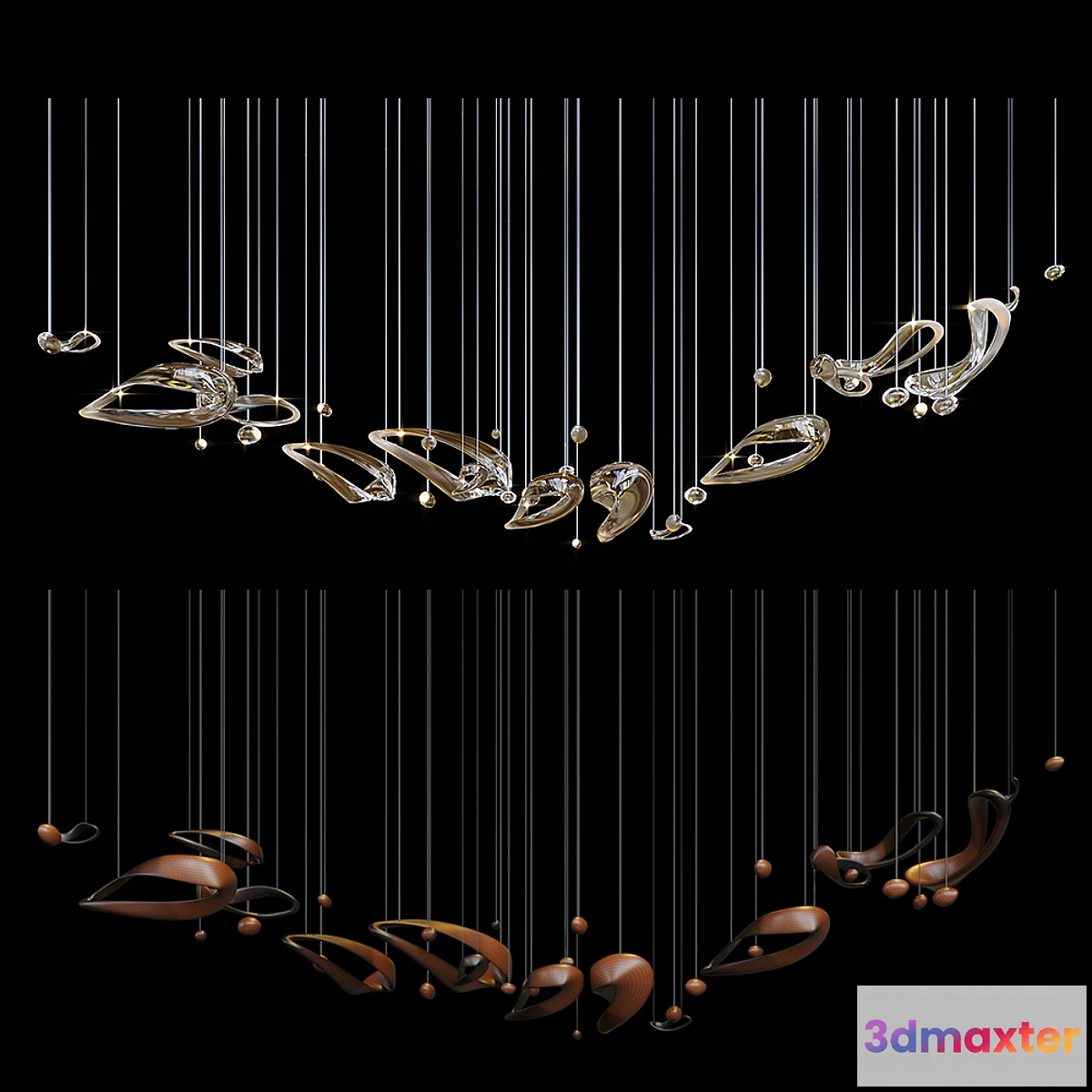 1323189 - Chandelier Light Vargov - No.25 3D Max