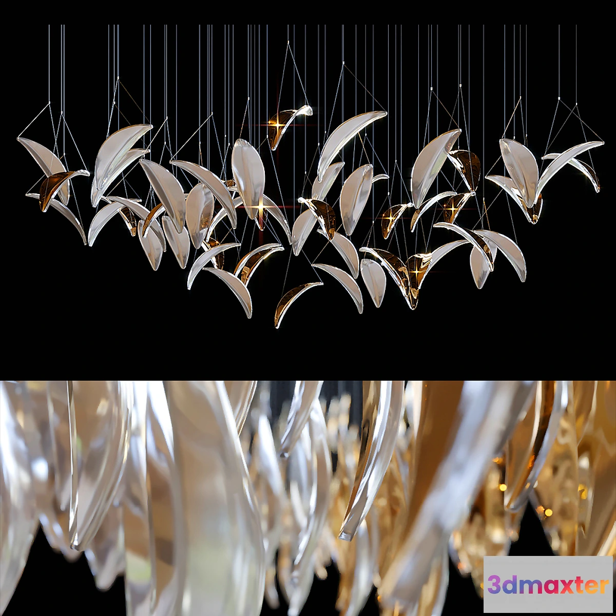 1323405 - Chandelier Light Vargov - No.15 3D Max