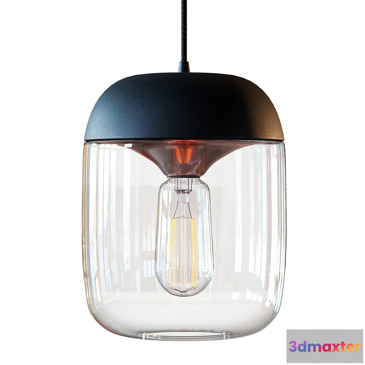 1323667 - Acorn Black Hanging Lamp by Vita copenhagen 3D Max