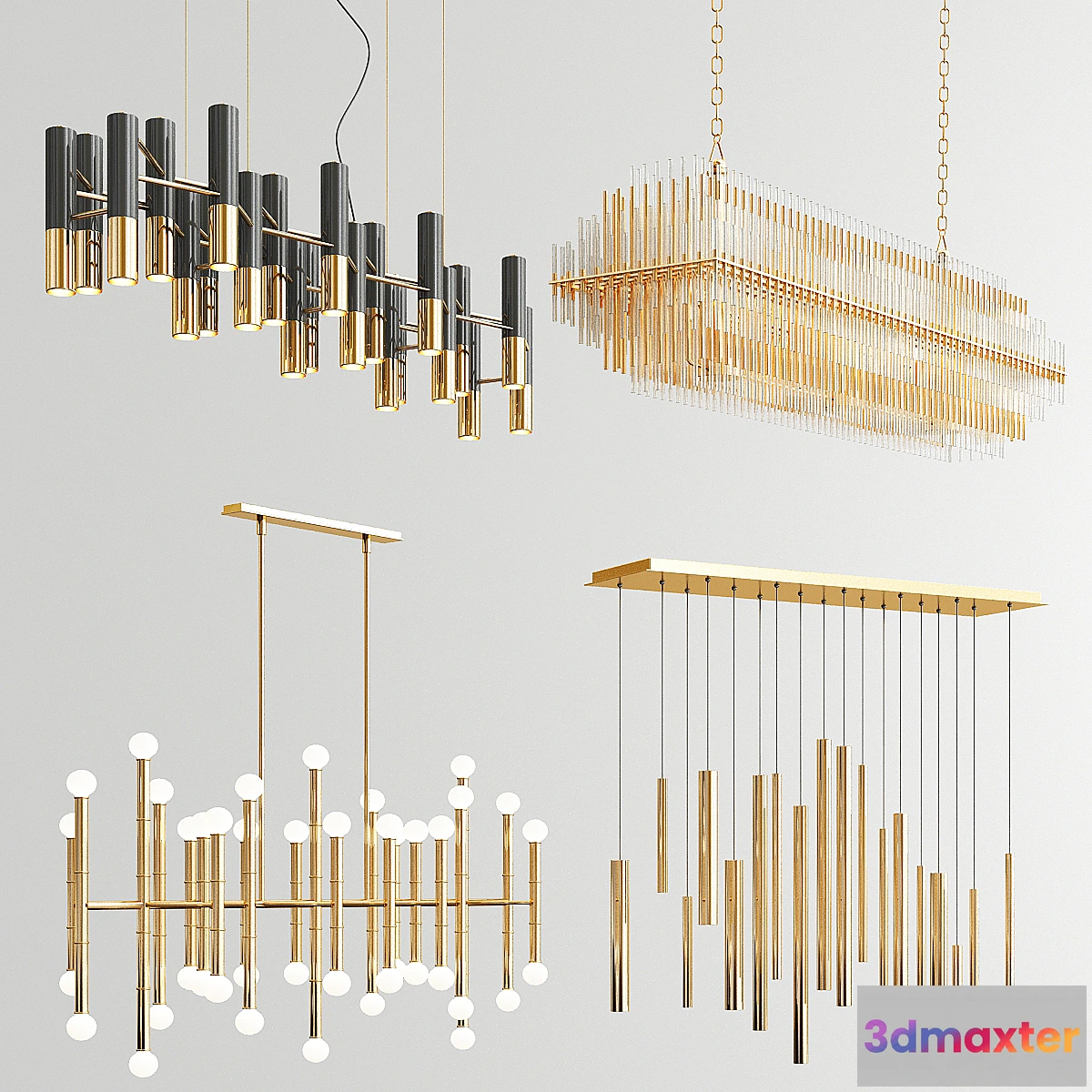 1323777 - Four Exclusive Chandelier Collection_82 3D Max