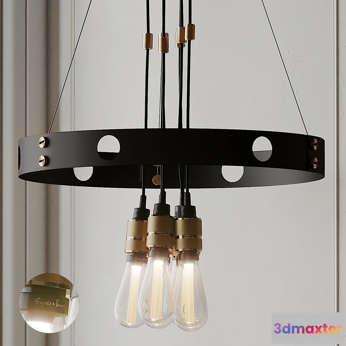 1324104 - HERO Pendant Light from Buster and Punch 3D Max