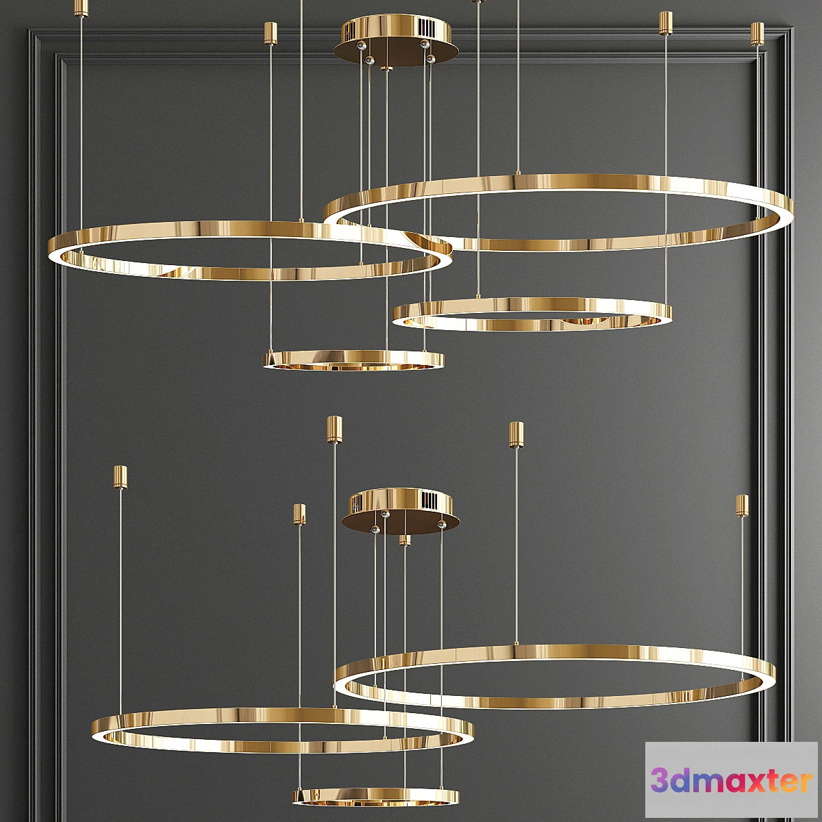 1324879 - Lampatron Cruise Ring Chandelier 3D Max