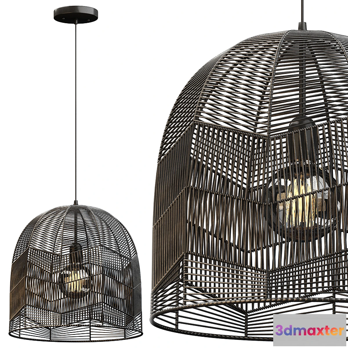 1325199 - RATTAN PENDANT 01 3D Max