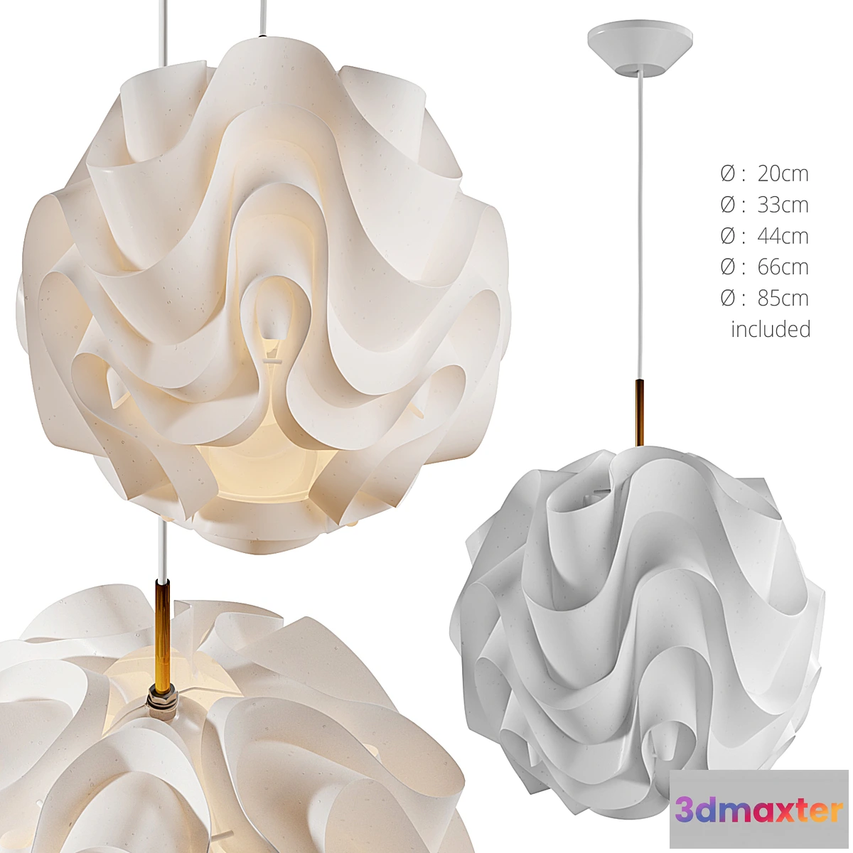 1325227 - 172 Pendant Le Klint - No.2 3D Max